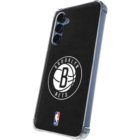 NBA Brooklyn Nets Distressed Galaxy S24 Clear Case